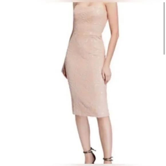 dress the population claire NWT Dress The Population Women's Claire Formal Mini Black Sequin Dress $195 S